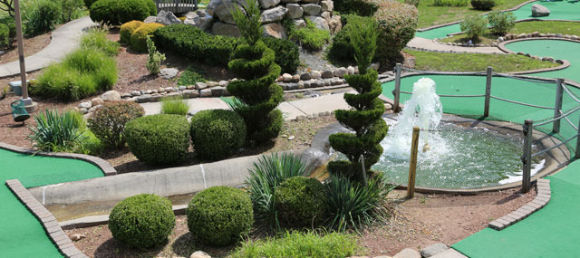 View of Tappan mini golf course